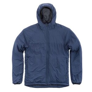 Duckworth Fine American Wool Men’s WoolCloud Full Zip Jacket Hooded in Navy XL